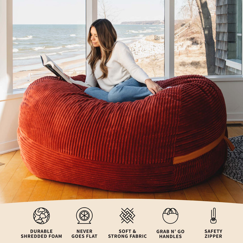 Fuf® 7Ft Foam Bean Bag