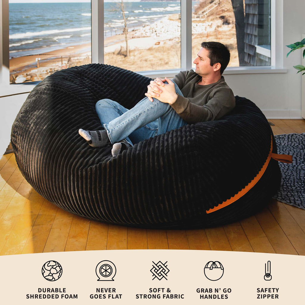 Fuf® 7Ft Foam Bean Bag