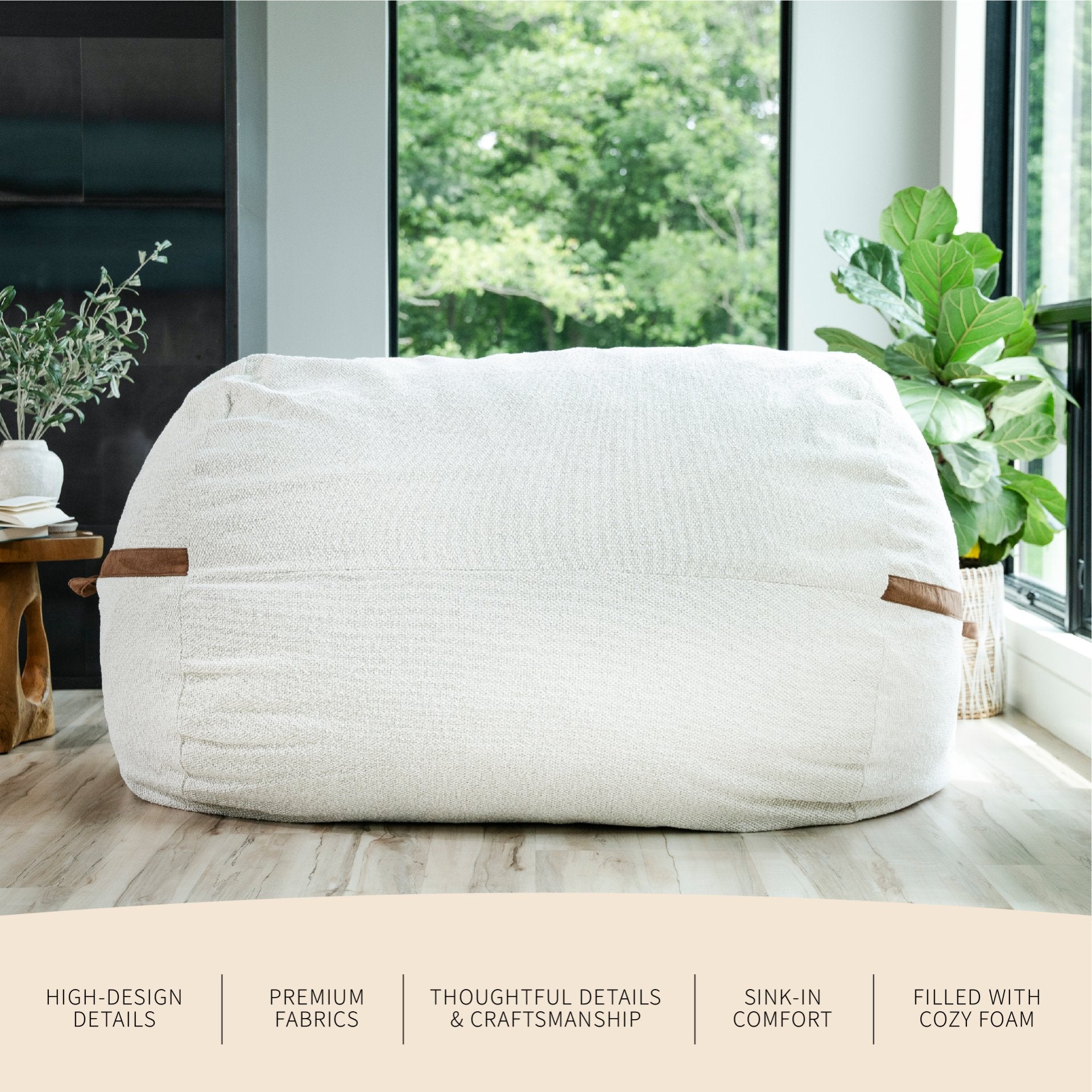 Fuf® 7Ft Foam Bean Bag