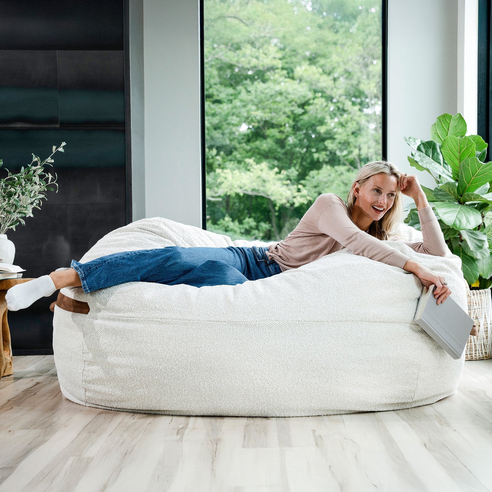 Fuf® 7Ft Foam Bean Bag