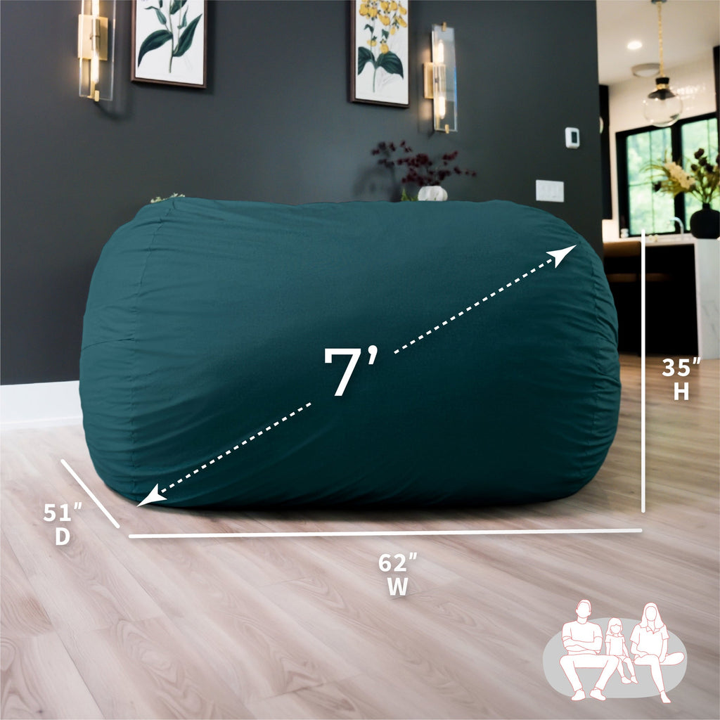 Fuf® 7Ft Foam Bean Bag
