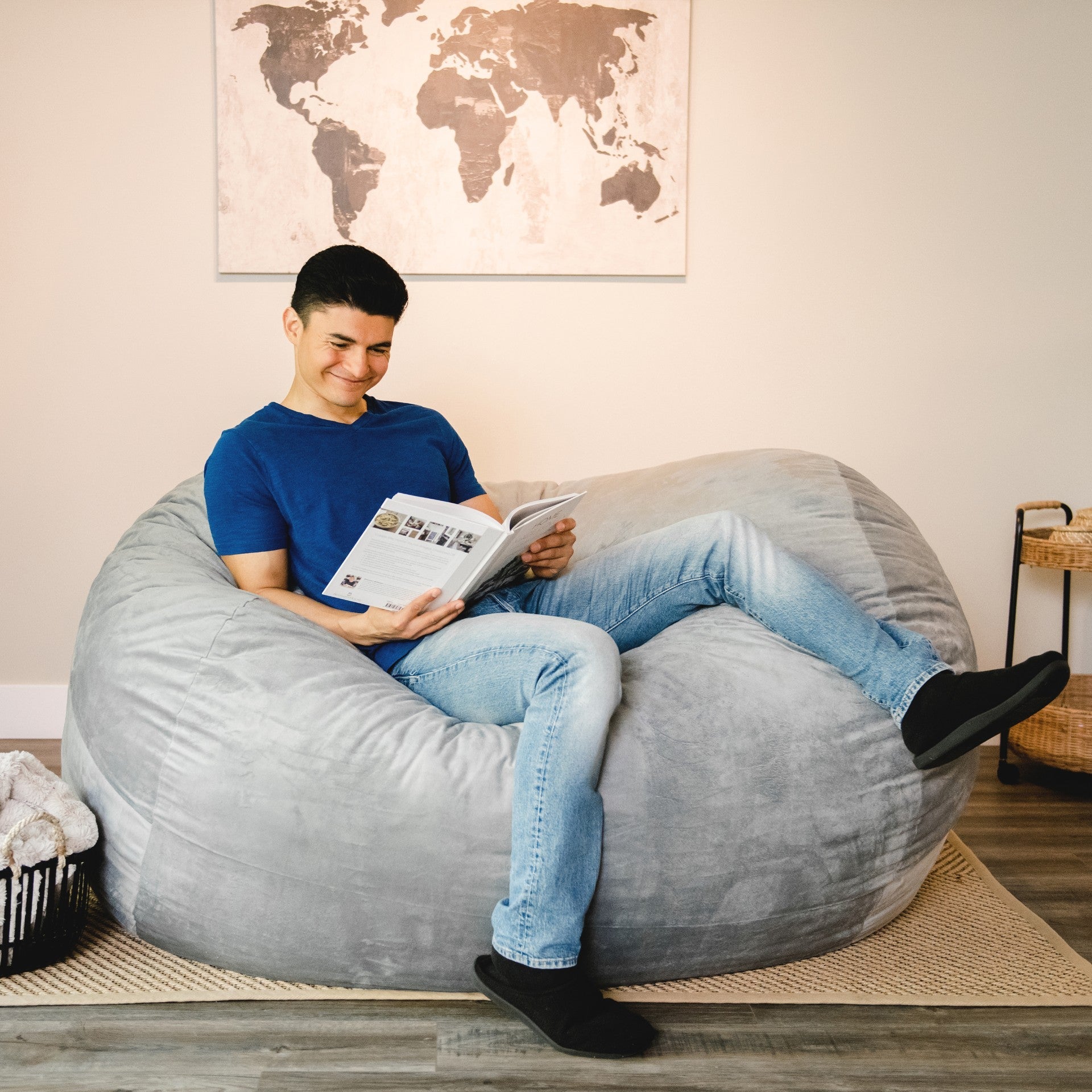 Fuf® 7Ft Foam Bean Bag