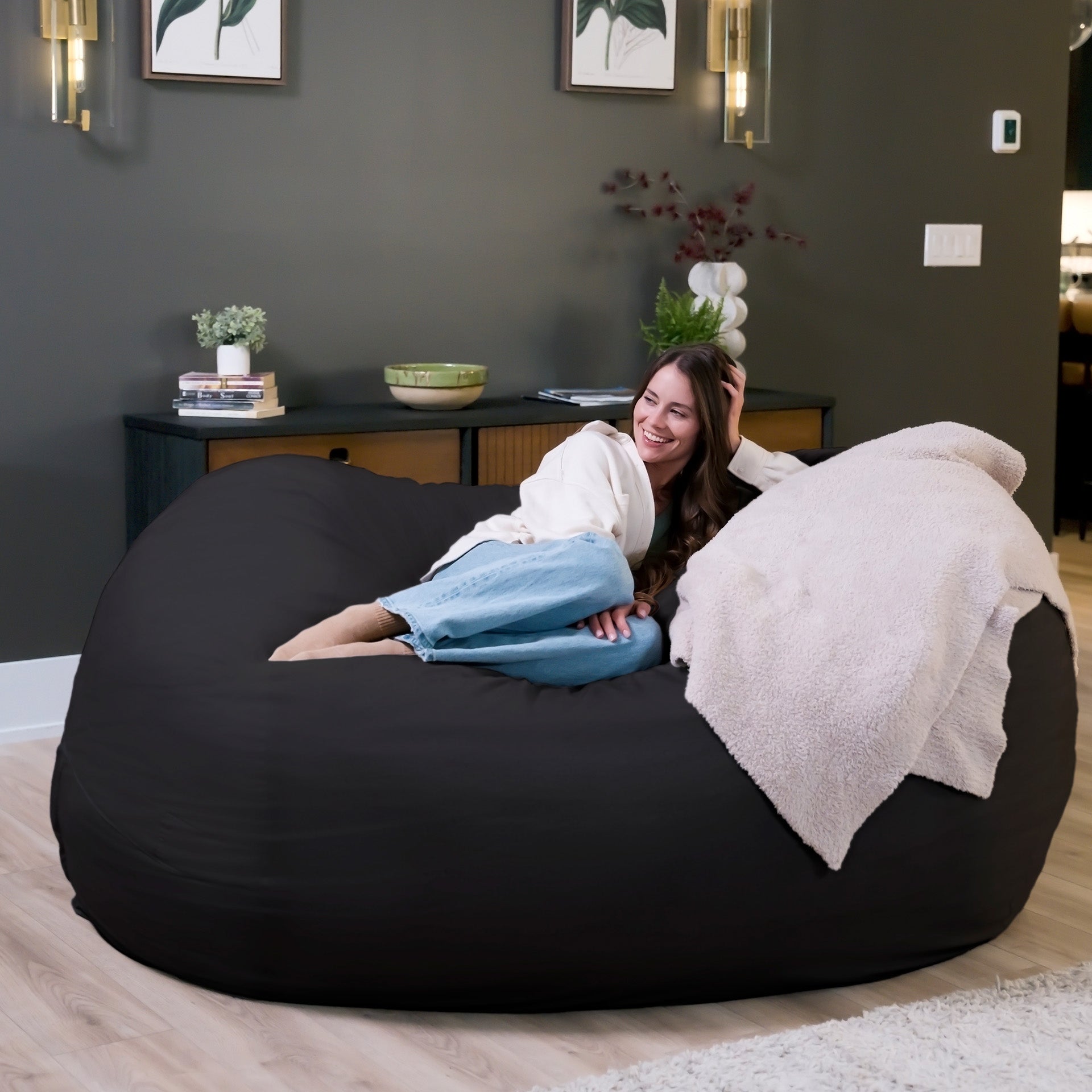 Fuf® 7Ft Foam Bean Bag