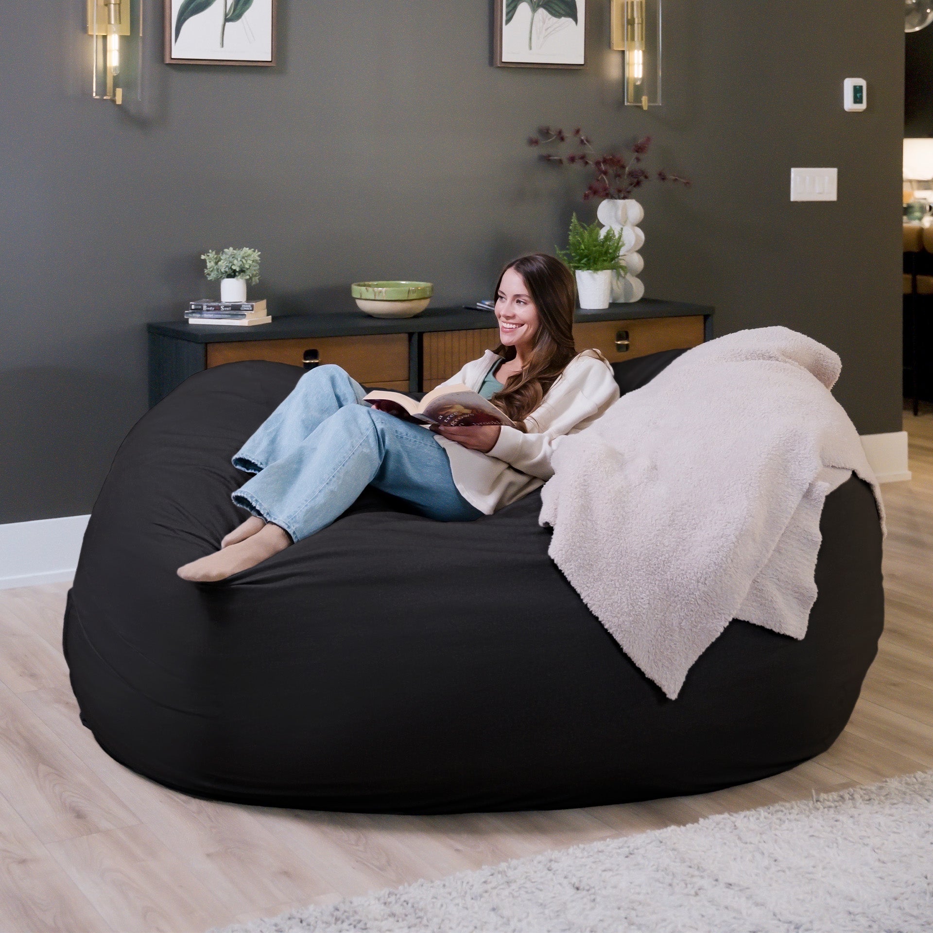 Fuf® 7Ft Foam Bean Bag
