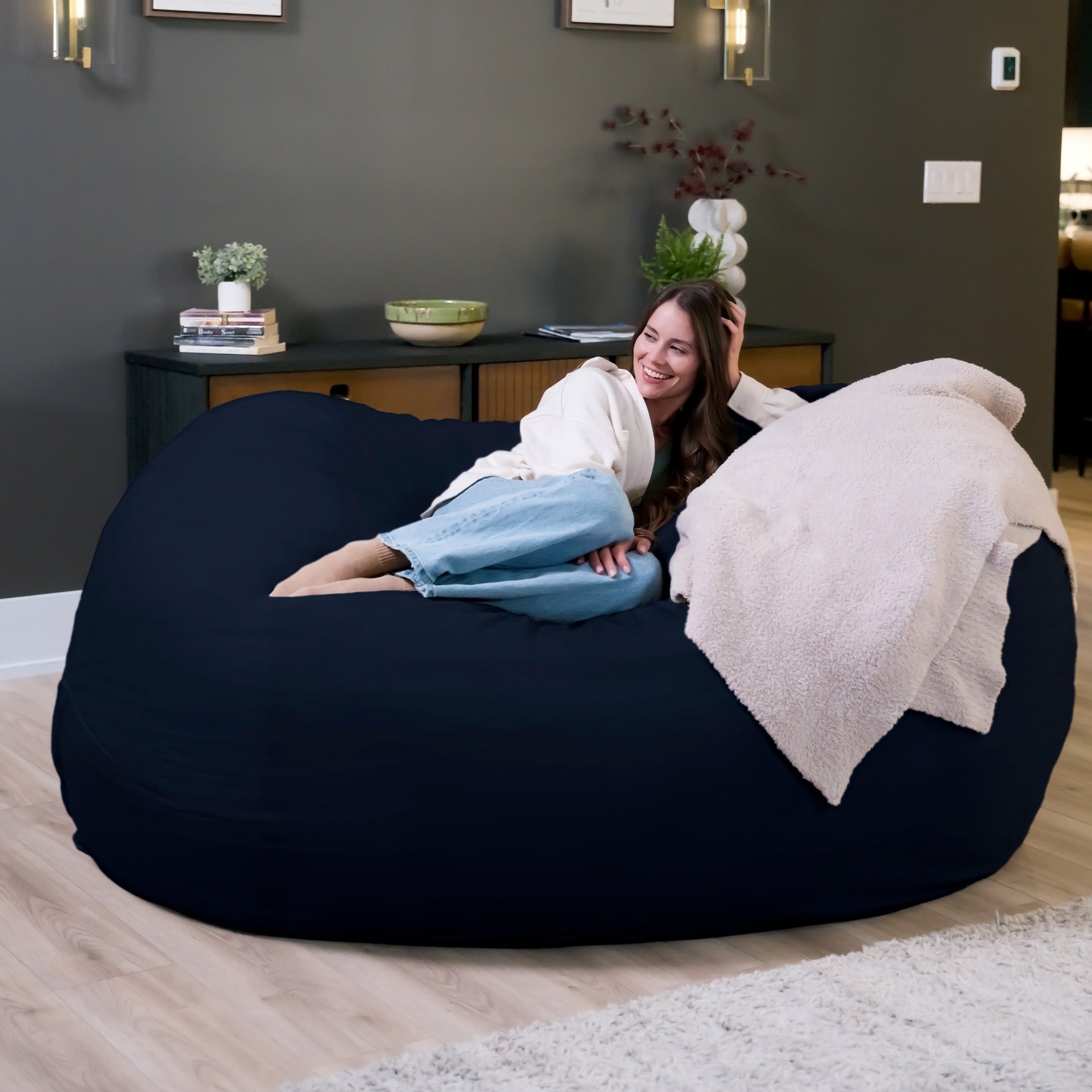 Fuf® 7Ft Foam Bean Bag