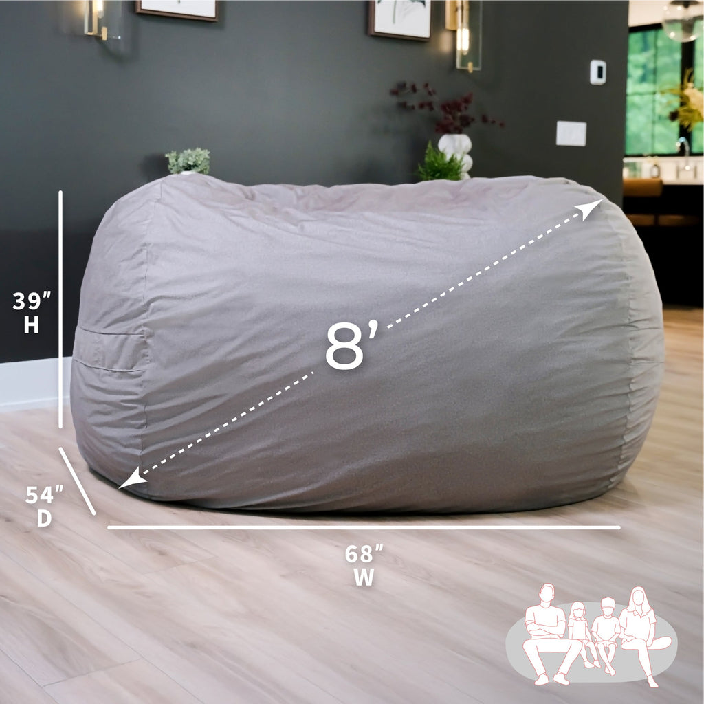 Fuf® 8Ft Giant Bean Bag