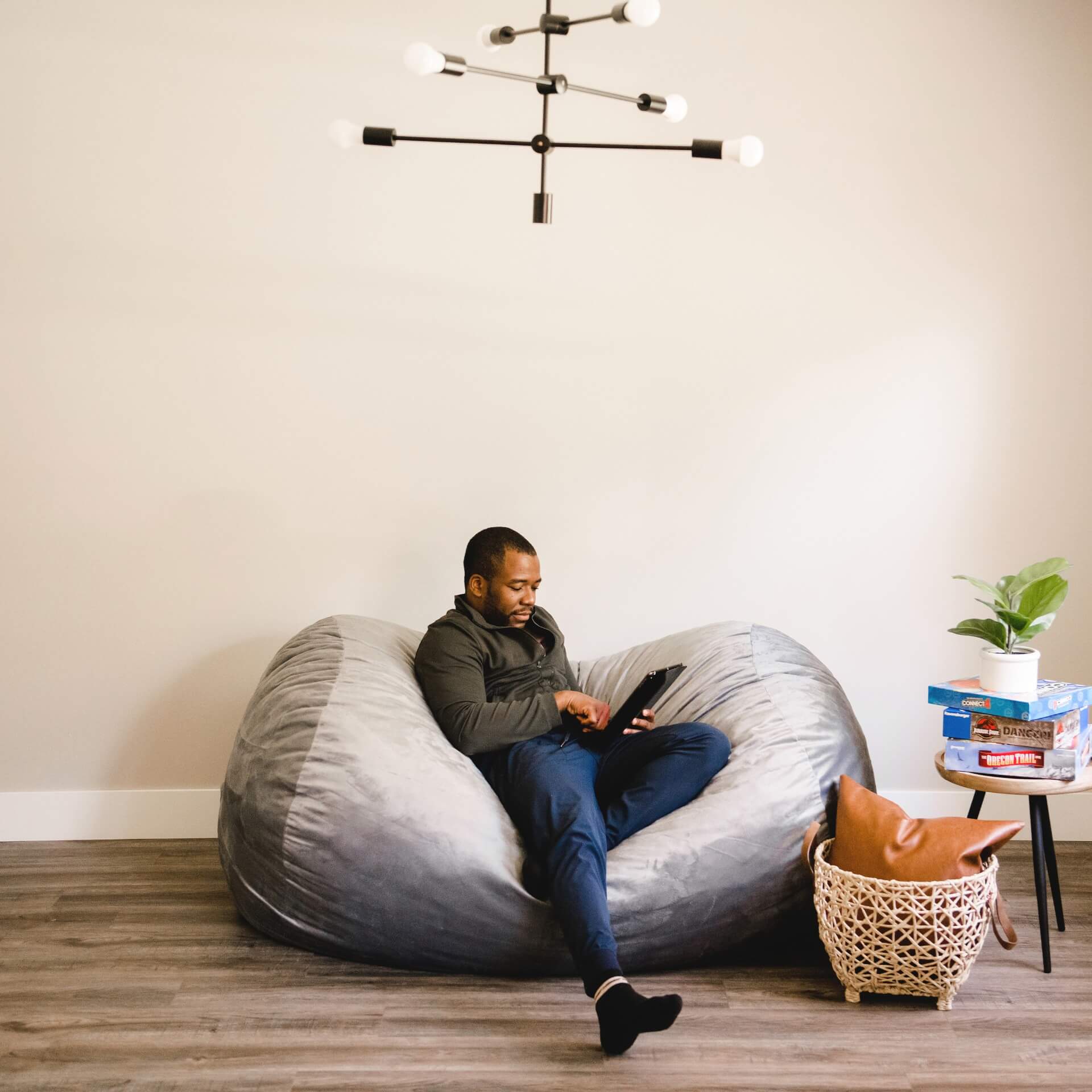 Fuf® 6Ft Foam Bean Bag Lounger
