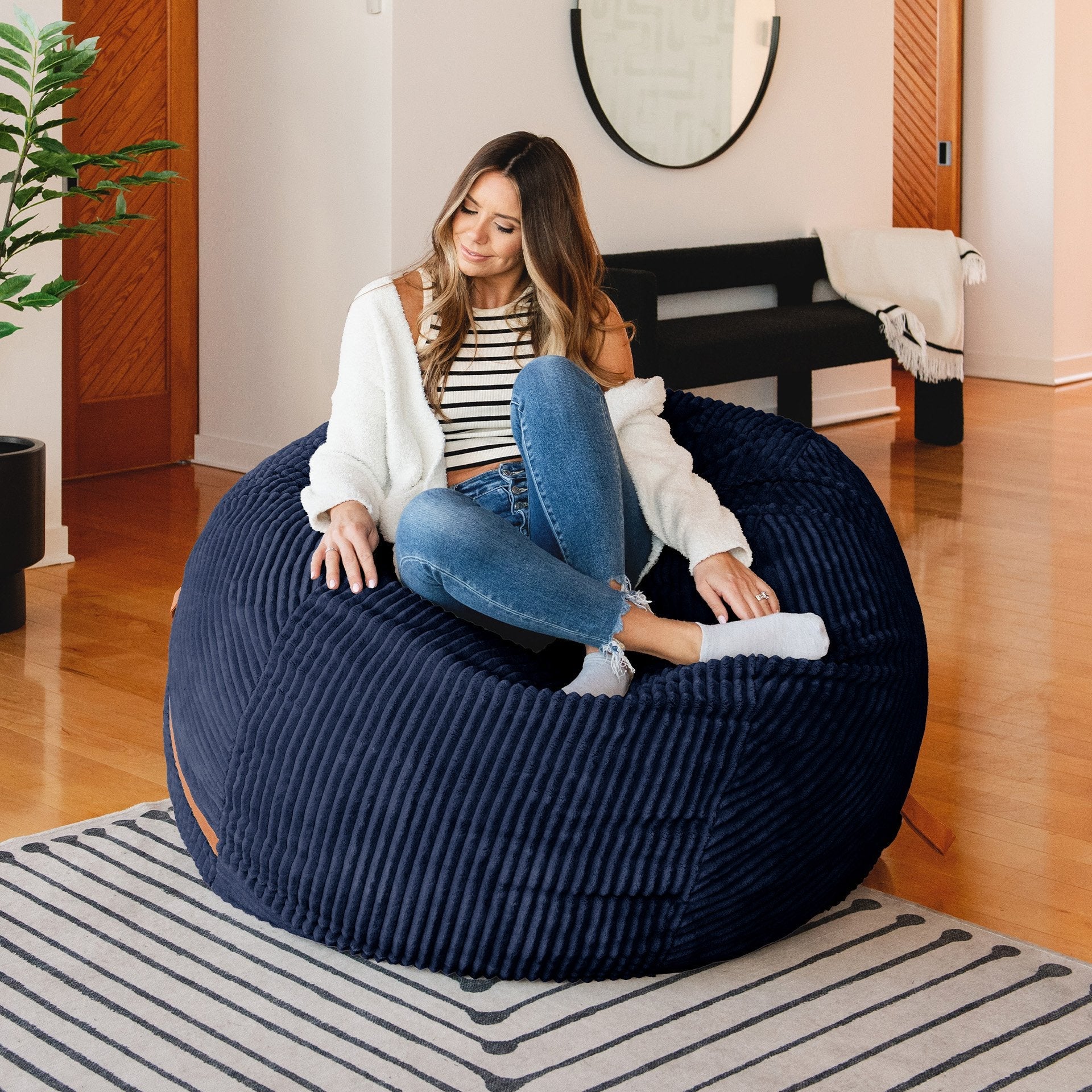 Fuf® 5Ft Foam Bean Bag