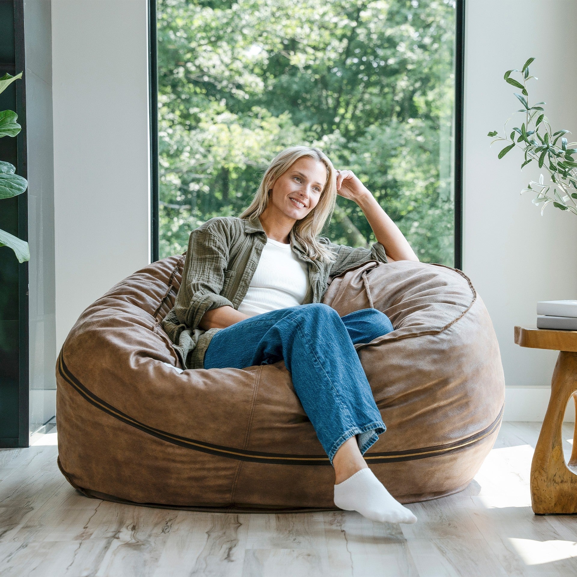 Fuf® 5Ft Foam Bean Bag