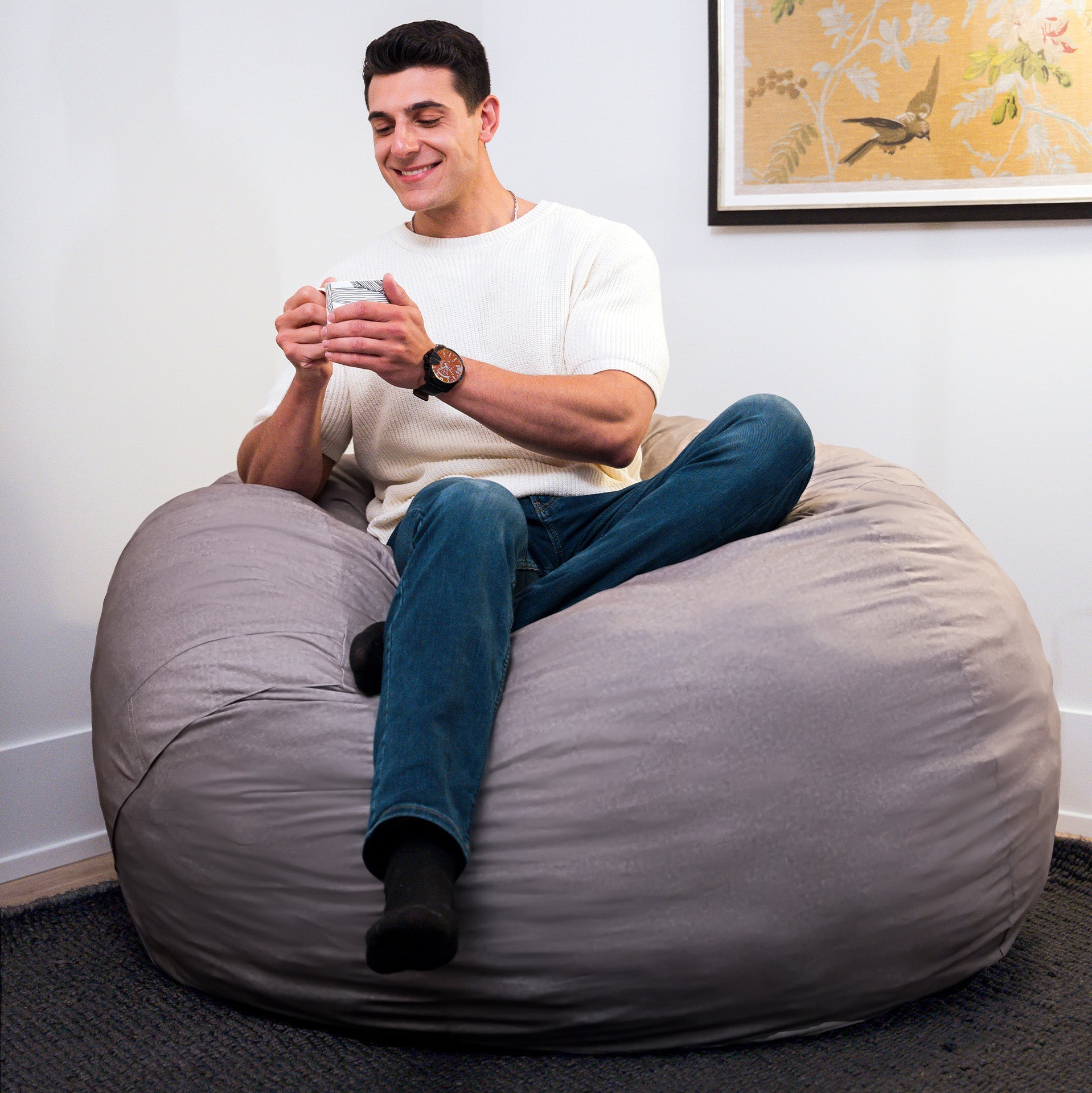 Fuf® 5Ft Foam Bean Bag