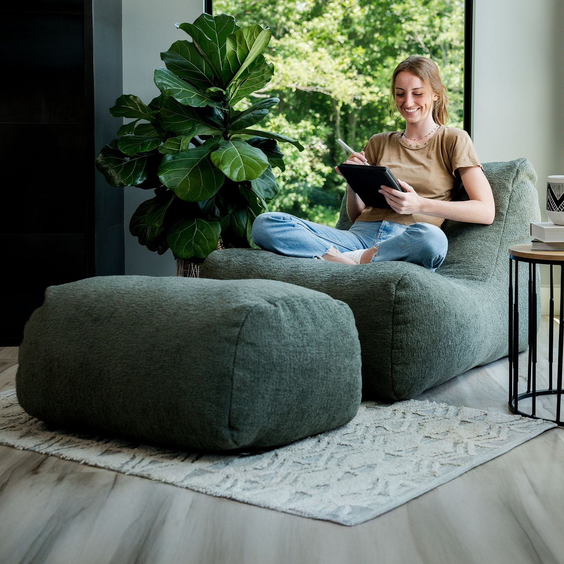Modora® Chair and Ottoman Bundle