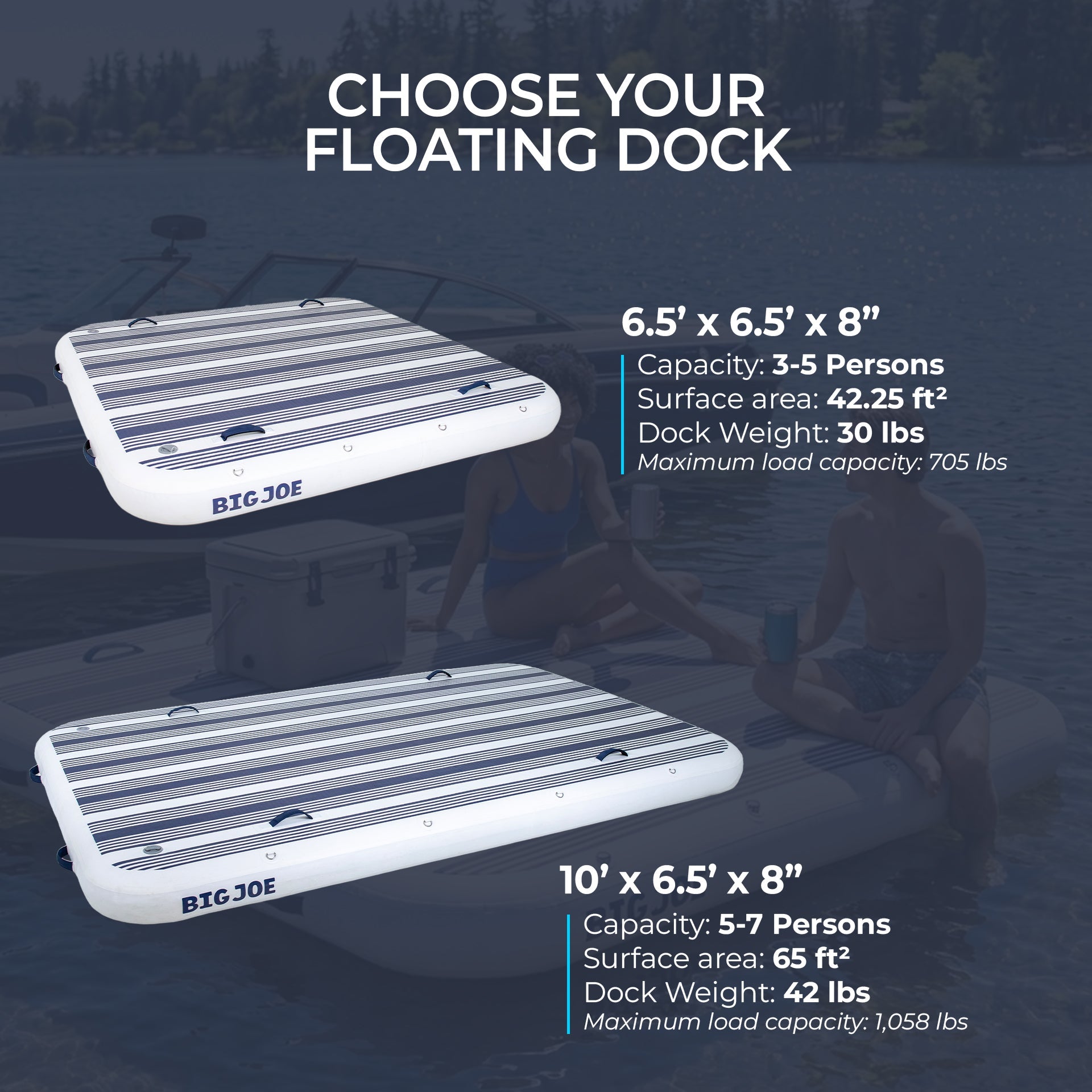 TidalJoy™ Rectangle Inflatable Dock